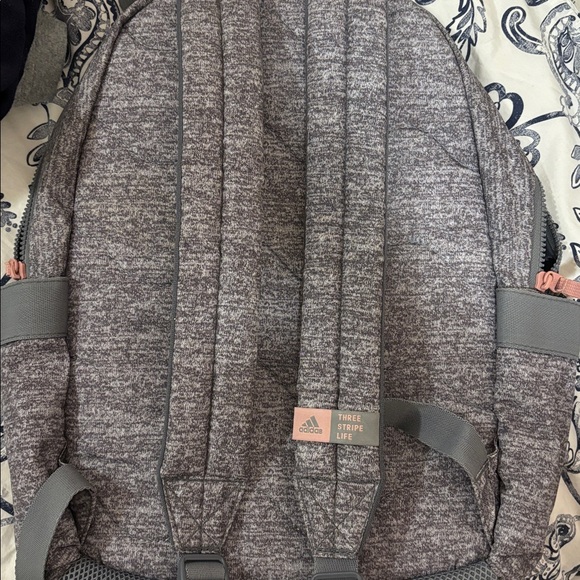 Adidas Charcoal and Pink Backpack - Picture 6 of 7